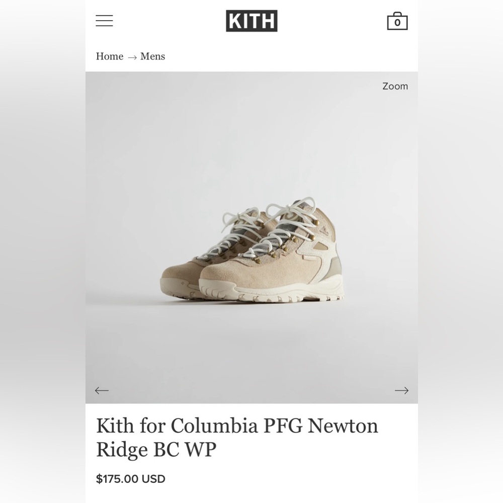 Columbia x Kith waterproof boots